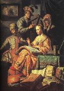 The Music Party  dhd REMBRANDT Harmenszoon van Rijn